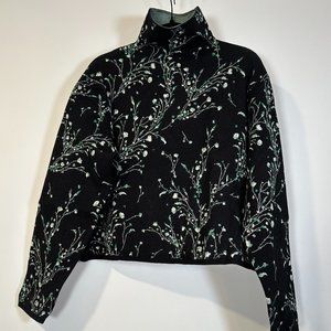 & Other Stories Floral Knit Turtleneck Sweater - size M